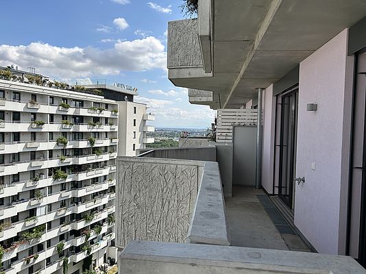 Balkon und Aussicht