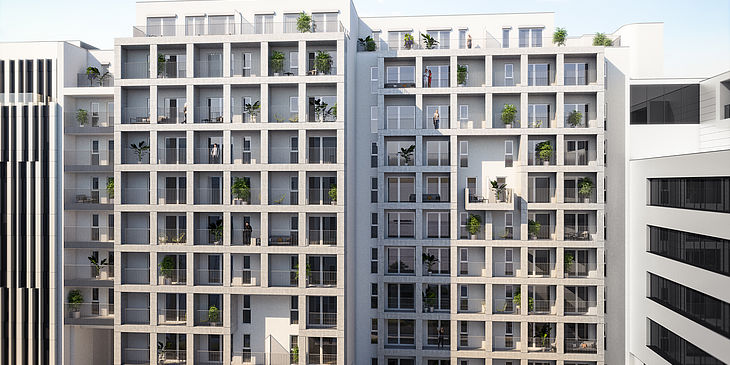 Campus-Vienna-Biocenter 1A - Visualisierung Aussen - Copyright ARCH. RIEDL ZIVILTECHNIKER GMBH