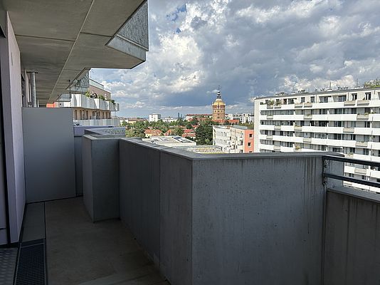 Balkon und Aussicht